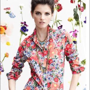 HD in Paris Hanalei Floral Button Down Shirt Sz 8